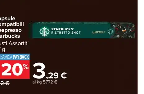 Capsule compatibili Nespresso Starbucks