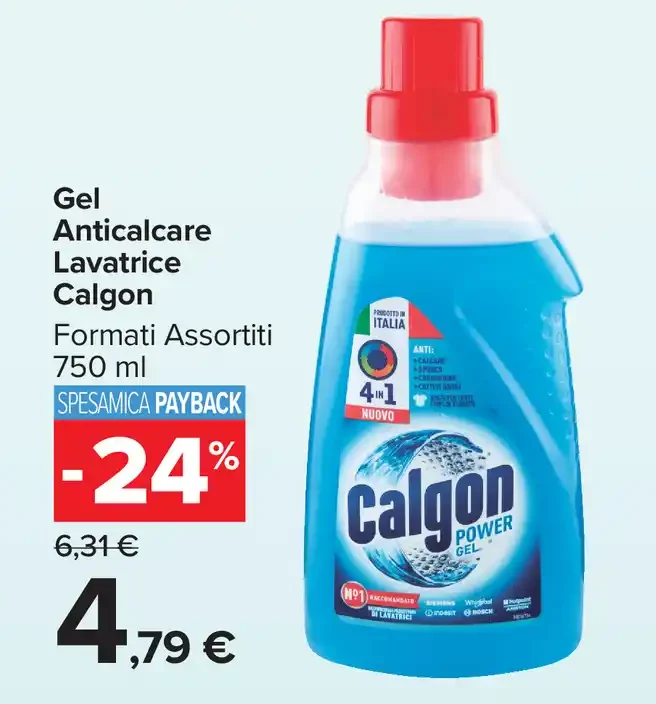 Gel anticalcare lavatrice Calgon