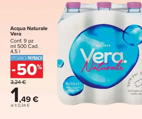 Acqua naturale Vera