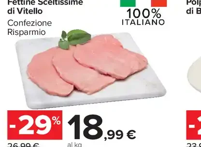 Fettine sceltissime di vitello