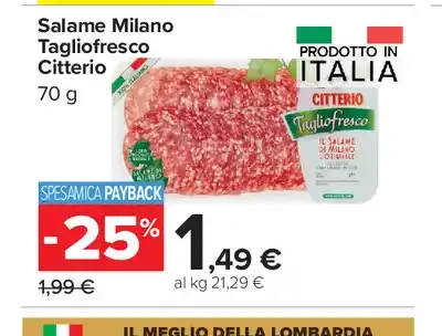 Salame Milano Tagliofresco Citterio