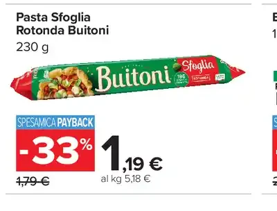 Pasta sfoglia Buitoni