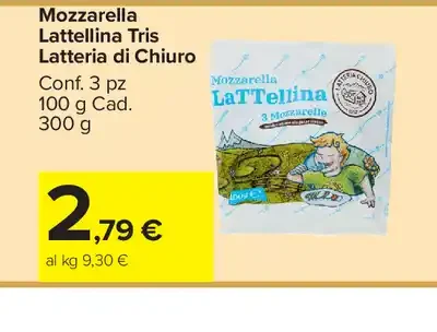 Mozzarella Lattellina Tris Latteria di Chiuro