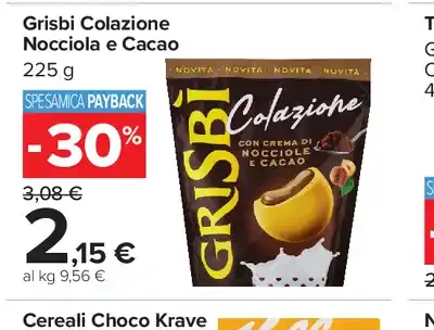 Grisbì Colazione Nocciola e Cacao