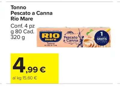 Tonno pescato a canna Rio Mare