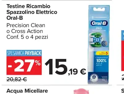 Testine ricambio spazzolino elettrico Oral-B