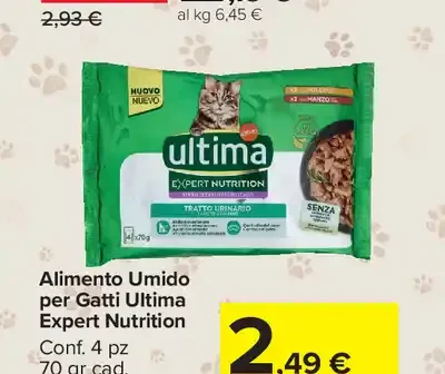 Alimento umido per gatti Ultima Expert Nutrition