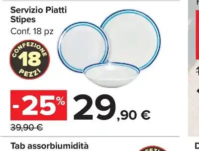 Servizio piatti Stipes