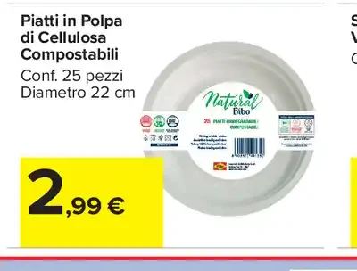 Piatti in polpa di cellulosa compostabili
