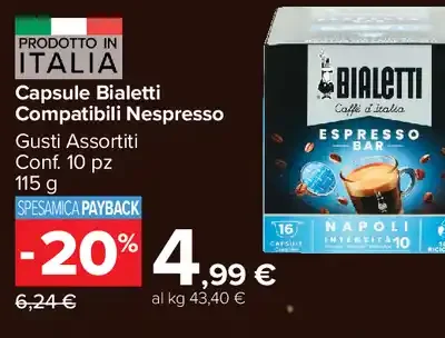Capsule Bialetti compatibili Nespresso