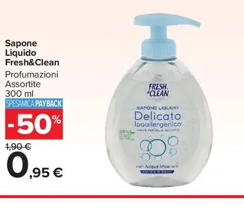 Sapone liquido Fresh&Clean