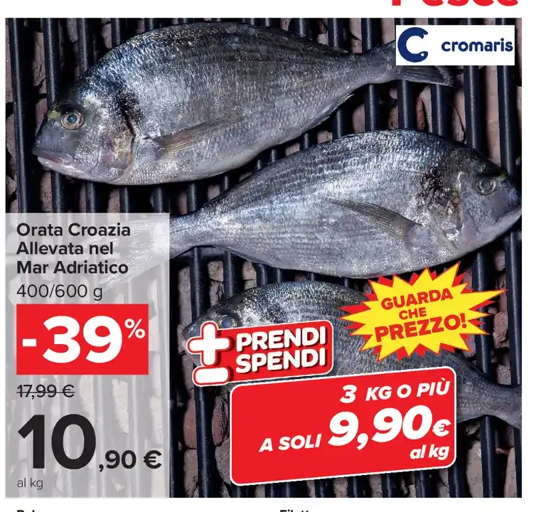 Orata Croazia Allevata nel Mar Adriatico