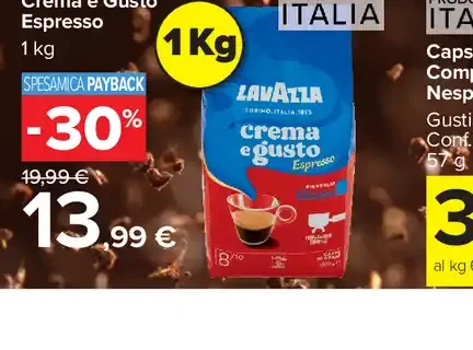 Caffè in grani Lavazza Crema e Gusto Espresso