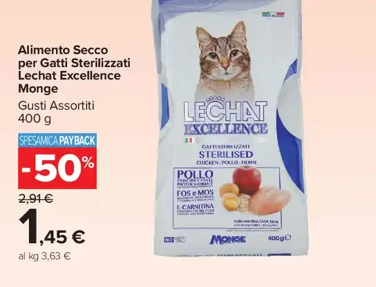 Alimento secco per gatti sterilizzati