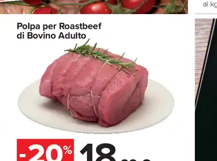 Polpa per roastbeef di bovino adulto
