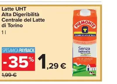 Latte UHT Alta Digeribilità Centrale del Latte di Torino