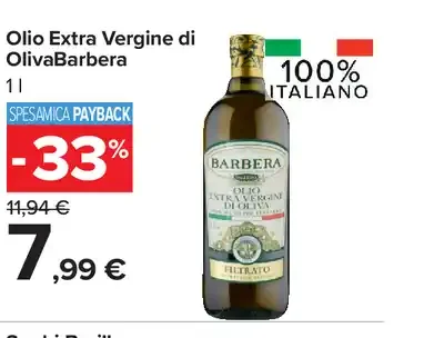 Olio Extra Vergine di Oliva Barbera