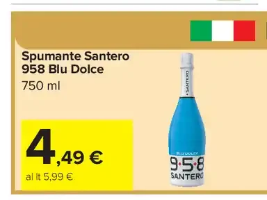Spumante Santero 958 Blu Dolce