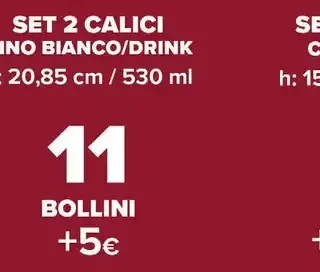Set 2 calici vino bianco/drink