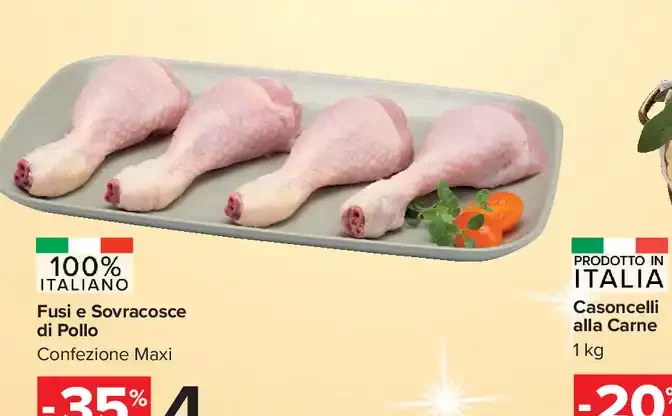 Fusi e sovracosce di pollo