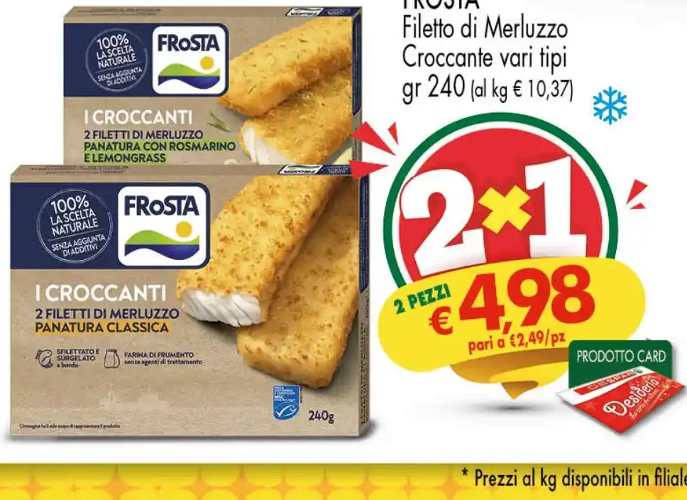 Filetto di merluzzo croccante 240 g