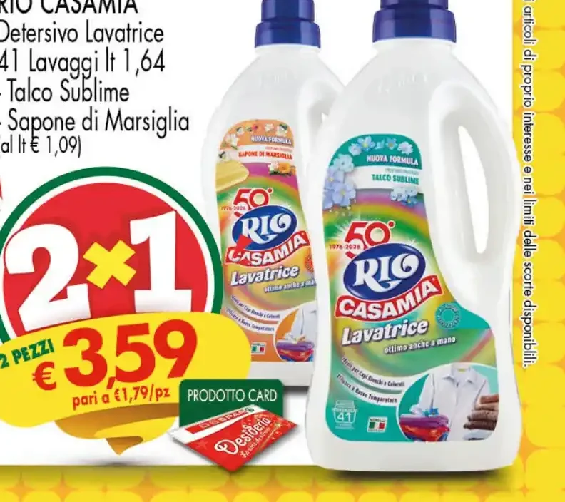 Detersivo lavatrice 41 lavaggi