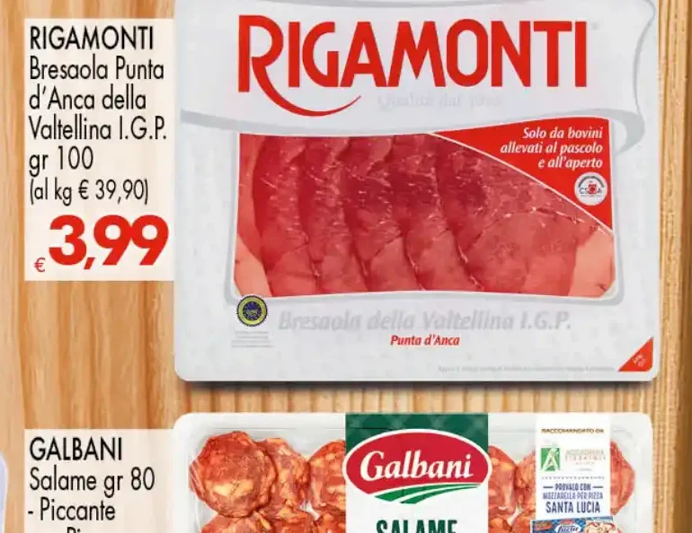 Bresaola Punta d'Anca della Valtellina I.G.P. 100 g