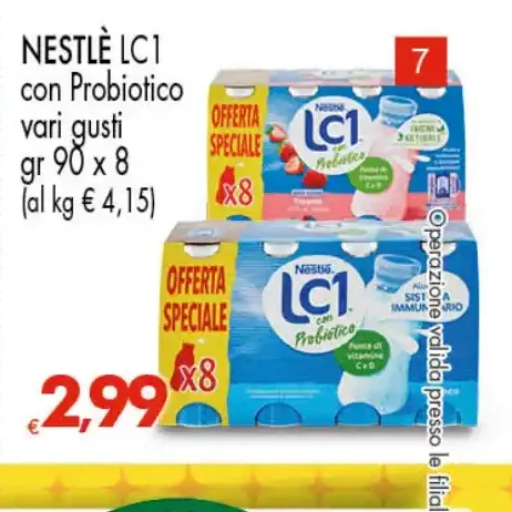 LC1 con probiotico vari gusti 8x