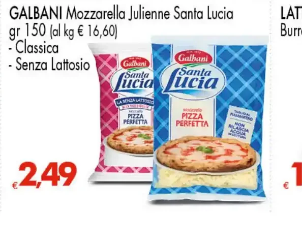 Mozzarella Julienne Santa Lucia 150 g