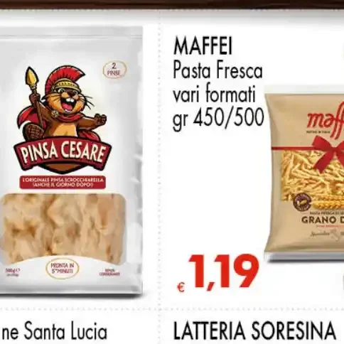 Pasta fresca vari formati 450/500 g