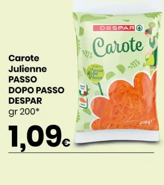 Carote julienne Passo Dopo Passo Despar
