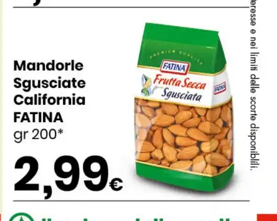 Mandorle sgusciate California Fatina