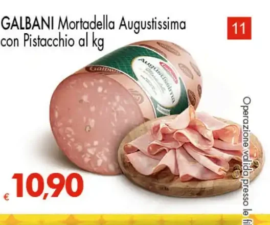 Mortadella Augustissima con pistacchio Galbani