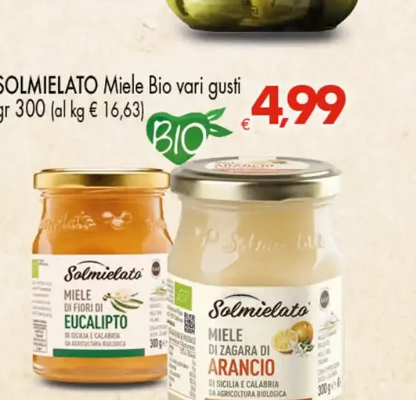 Miele bio vari gusti Solmielato