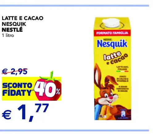 Latte e cacao Nesquik Nestlé