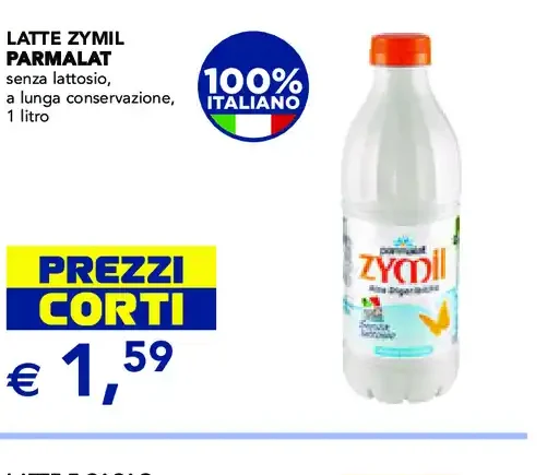 Latte Zymil Parmalat