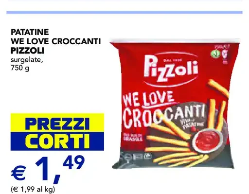 Patatine We Love Croccanti Pizzoli