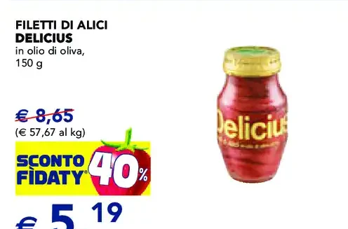 Filetti di alici Delicius