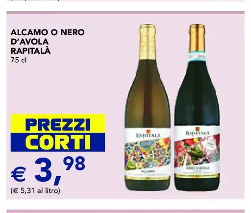 Alcamo o Nero d'Avola Rapitalà