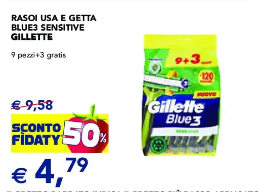 Rasoi usa e getta Blue3 Sensitive Gillette