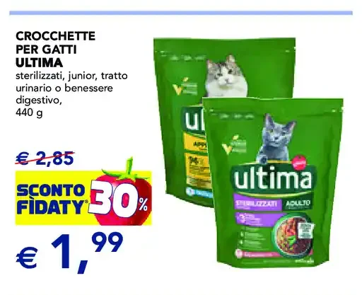 Crocchette per gatti Ultima