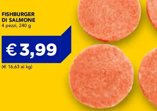 Fishburger di salmone