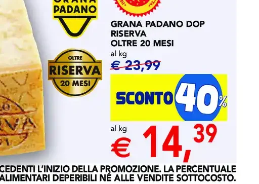 Grana Padano DOP Riserva oltre 20 mesi