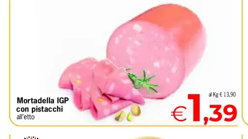 Mortadella IGP con pistacchi