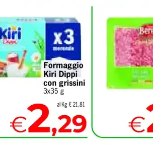 Formaggio Kiri Dippi con grissini
