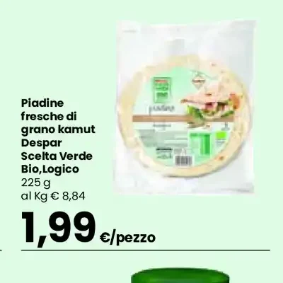 Piadine fresche di grano kamut