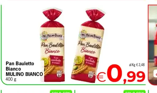 Pan bauletto bianco Mulino Bianco