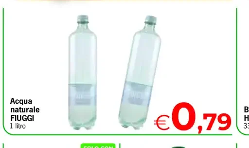Acqua naturale Fiuggi