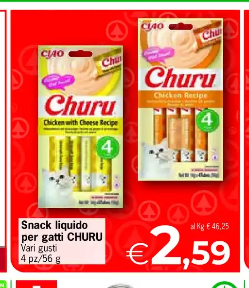 Snack liquido per gatti Churu