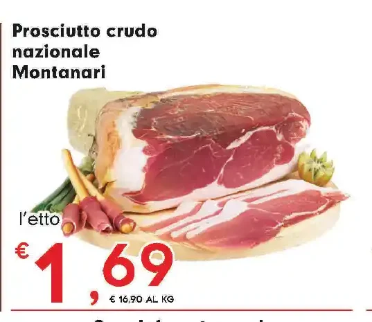 Prosciutto crudo nazionale Montanari